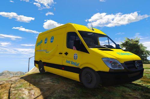 Chiquita Banana Paintjob for Mercedes Sprinter CDI Cargo Van
